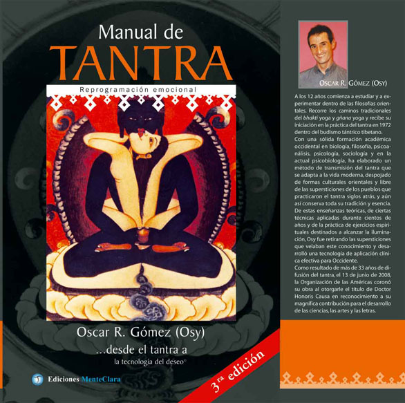 Tapa de la tercera edición del  Manual de Tantra de Oscar R. Gómez (Osy)